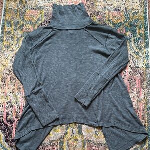 Blue Turtleneck Sweater